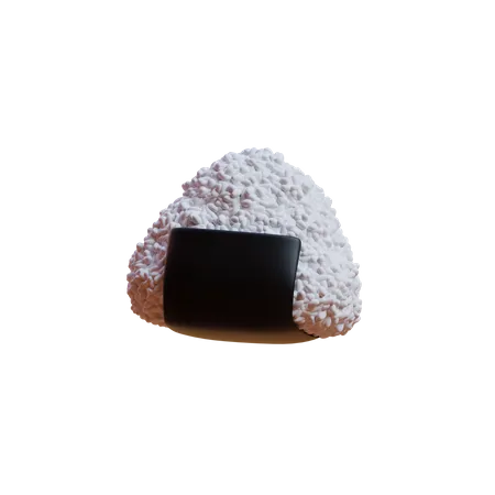 Onigiri Rice  3D Icon