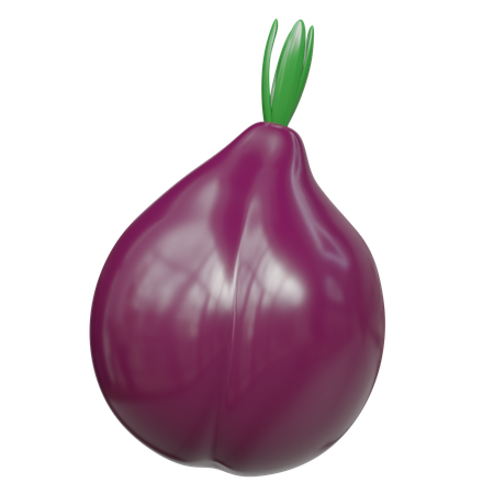 Onion  3D Icon