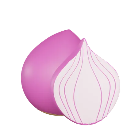 Onion 3 D Illustration 3D Icon