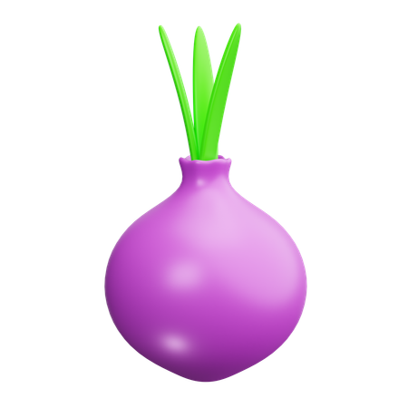 Onion  3D Icon