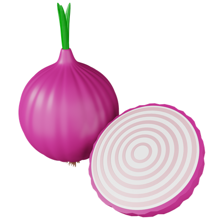 Onion  3D Icon