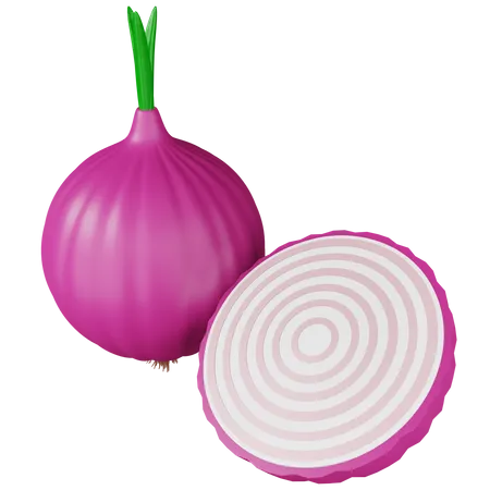 Onion  3D Icon