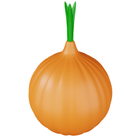 Onion  3D Icon