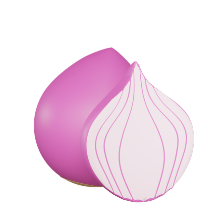 Onion  3D Icon