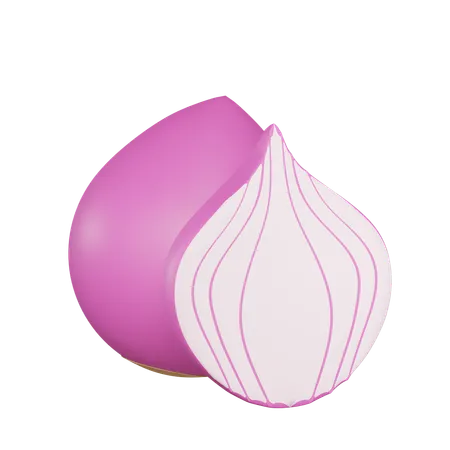 Onion  3D Icon