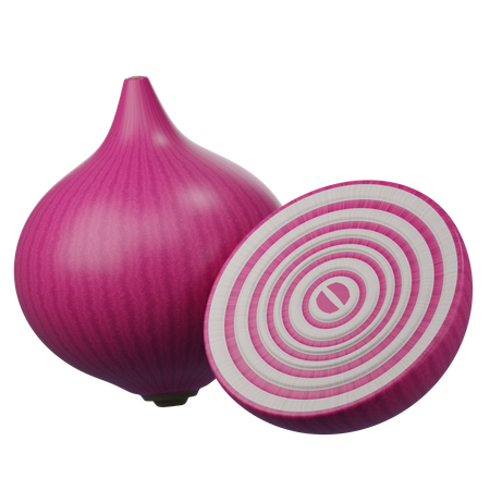 Onion  3D Icon