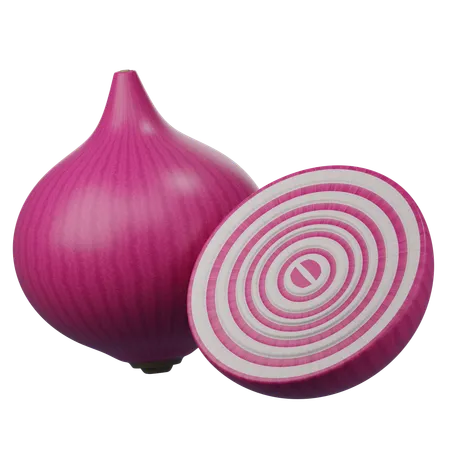 Onion  3D Icon