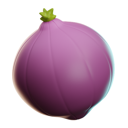 Onion  3D Icon