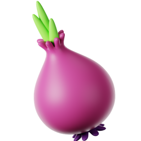 Onion  3D Icon