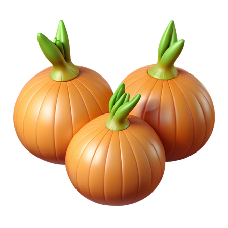 Onion  3D Icon