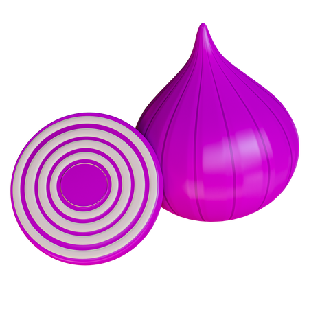 Onion  3D Icon