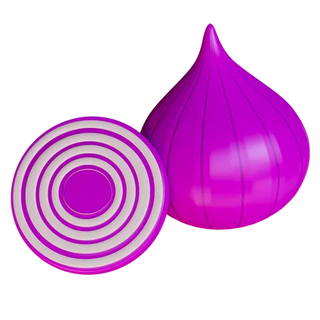 Onion  3D Icon