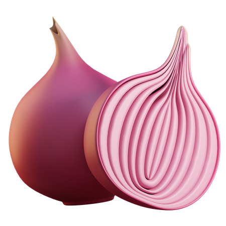 Onion  3D Icon