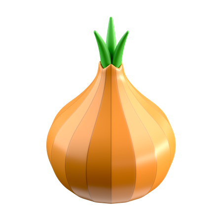 Onion  3D Icon