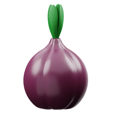 Onion  3D Icon