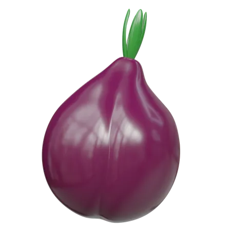 Onion  3D Icon