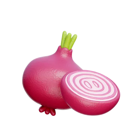 Onion  3D Icon