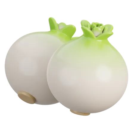 Onion  3D Icon