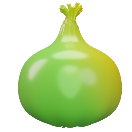 Onion  3D Icon