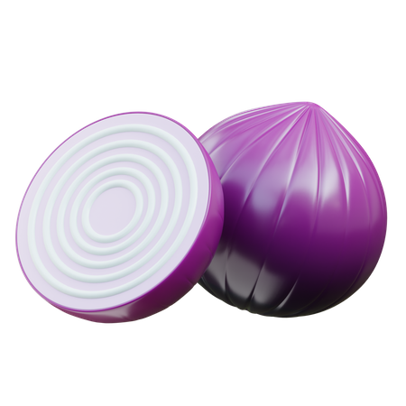 Onion  3D Icon