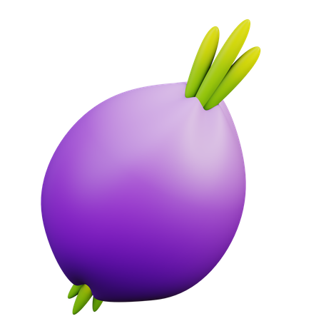 Onion  3D Illustration