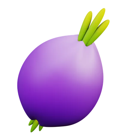 Onion  3D Illustration