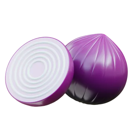 Onion  3D Icon
