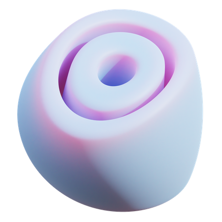 Onion Abstract  3D Icon
