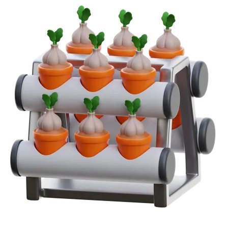 Onion Farming  3D Icon