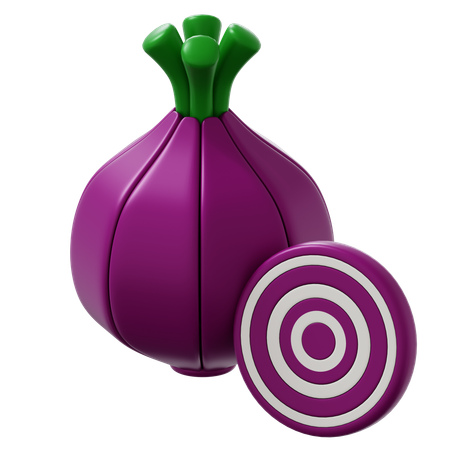 ONION RED  3D Icon