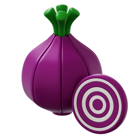 ONION RED  3D Icon