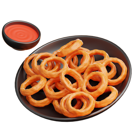 Onion Rings  3D Icon