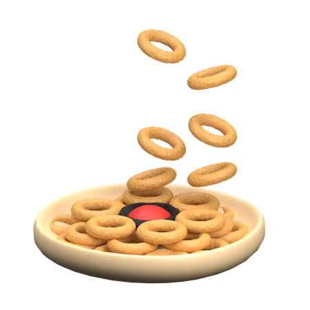 Onion Rings  3D Icon