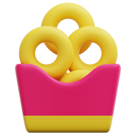 Onion Rings  3D Icon