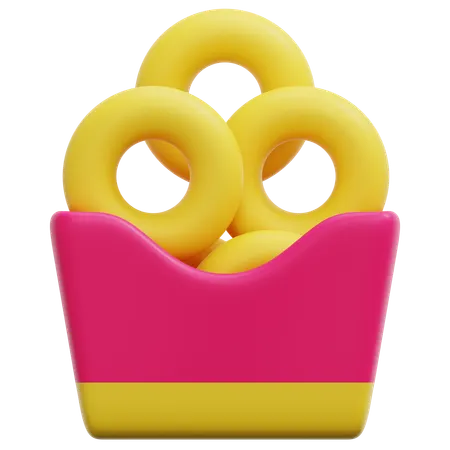 Onion Rings  3D Icon