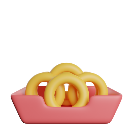 Onion Rings  3D Icon