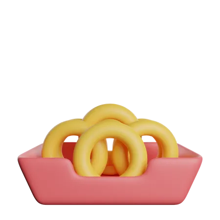 Onion Rings  3D Icon