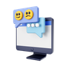 3d emoji feedback illustration