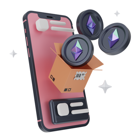 Onlin Eethreum  3D Icon