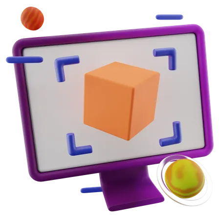Online 3 D Cube  3D Icon