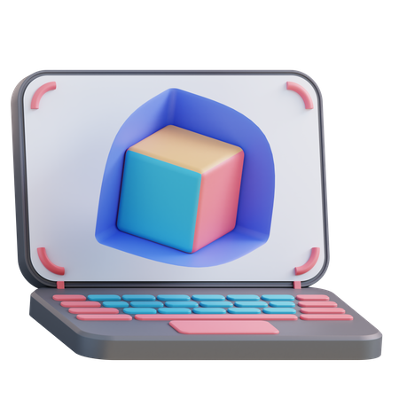 Online 3 D Model  3D Icon