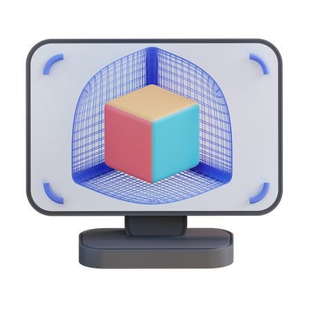 Online 3 D Model  3D Icon