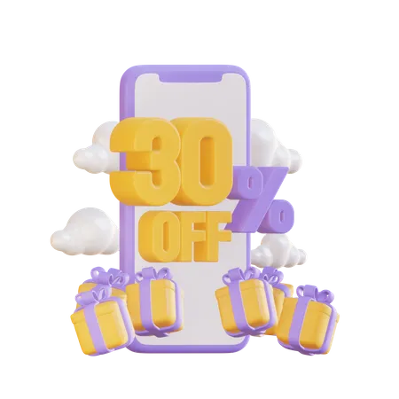 On-line 30 por cento de desconto  3D Illustration