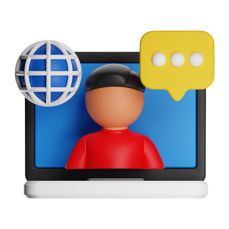 Online  3D Icon