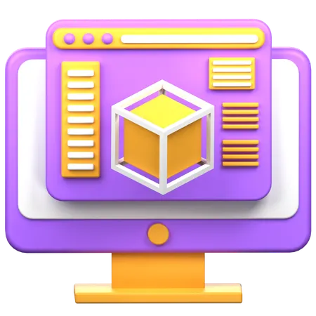 Online 3D Modeling  3D Icon