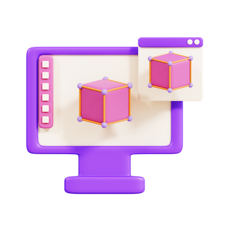 Online-3D-Modellierung  3D Icon