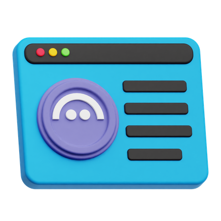 Online Aave  3D Icon