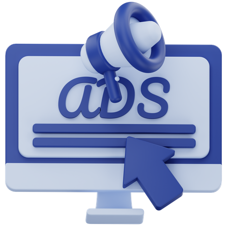 Online Ads  3D Icon