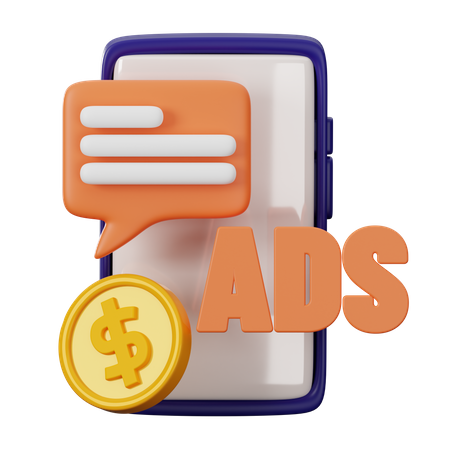 Online Ads  3D Icon