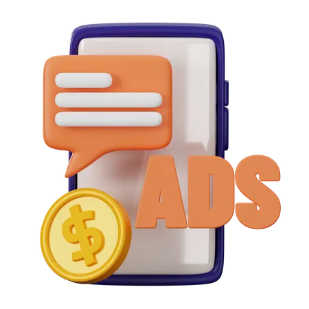 Online Ads  3D Icon